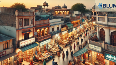 Market&#x20;in&#x20;an&#x20;Indian&#x20;town&#x20;in&#x20;evening