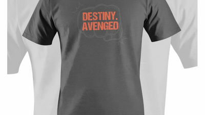 Image showing a t-shirt with text DESTINY AVENGED on the front